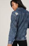 KARLA JACKET IN MID RIPPED LA VINTAGE - Mavi Jeans