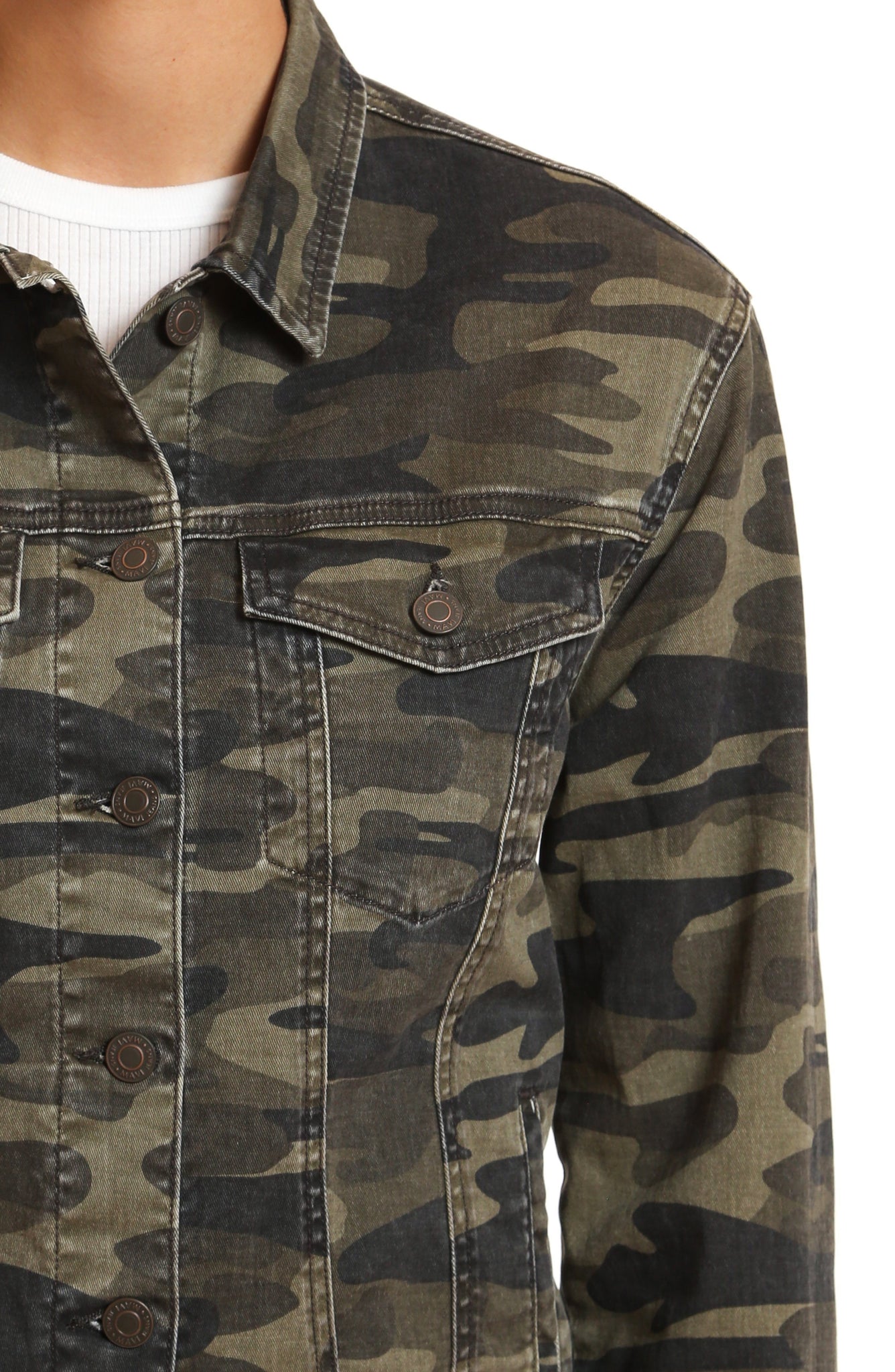 KARLA JACKET IN MILITARY CAMOUFLAGE - Mavi Jeans