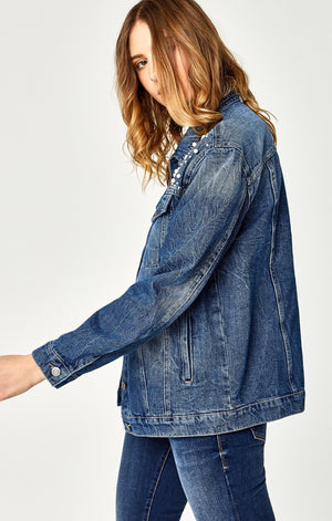 KARLA JACKET IN MID PEARL - Mavi Jeans