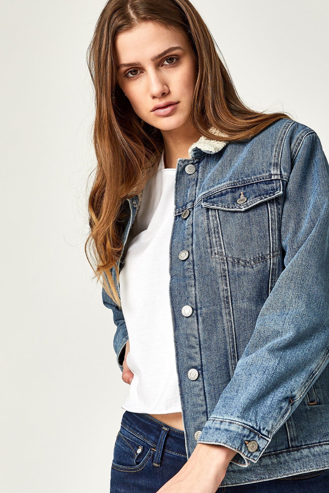 KARLA JACKET IN MID 90'S SHERPA - Mavi Jeans