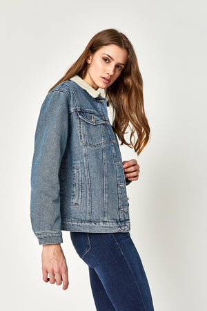 KARLA JACKET IN MID 90'S SHERPA - Mavi Jeans