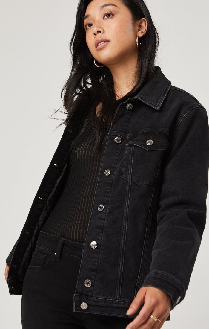 KARLA JACKET IN SMOKE FAKE FUR - Mavi Jeans