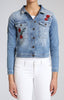 ARIANA DENIM JACKET IN MID EMBROIDERY - Mavi Jeans