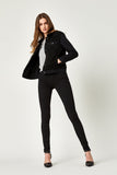 KATY JACKET IN BLACK SHERPA - Mavi Jeans