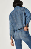 SIENNA CROP JACKET IN MID 90'S INDIGO - Mavi Jeans