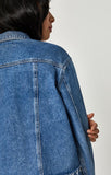 SIENNA CROP JACKET IN MID 90'S INDIGO - Mavi Jeans