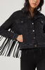 LUNA JACKET IN SMOKE FRINGE GOLD ICON - Mavi Jeans