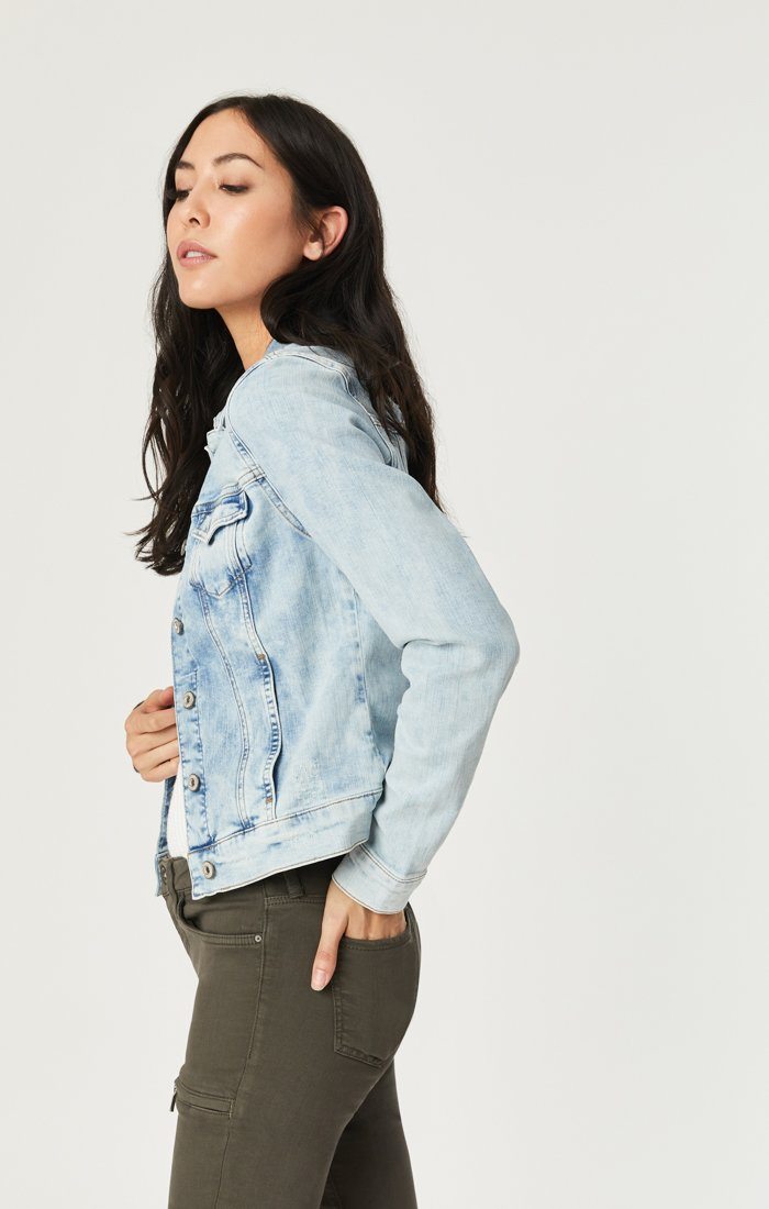 SAMANTHA JACKET IN BLEACH VINTAGE - Mavi Jeans