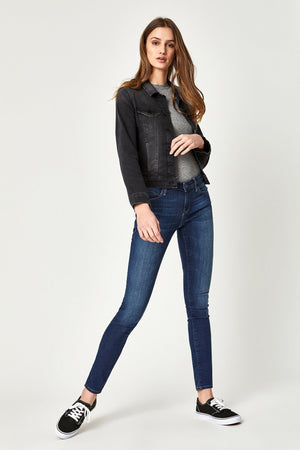 SAMANTHA JACKET IN DARK SMOKE SUPERSOFT - Mavi Jeans