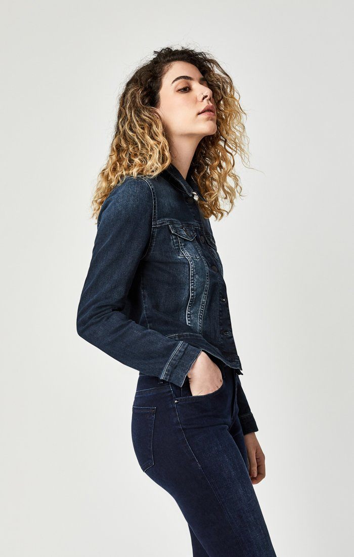 SAMANTHA JACKET IN DEEP INK VINTAGE - Mavi Jeans