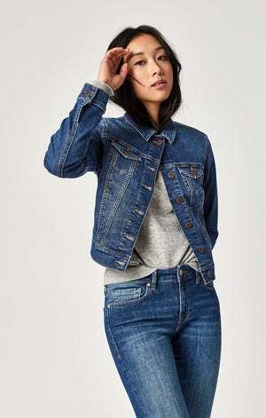 SAMANTHA JACKET IN MID SHADED STRETCH - Mavi Jeans