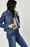 SAMANTHA JACKET IN MID SHADED STRETCH - Mavi Jeans