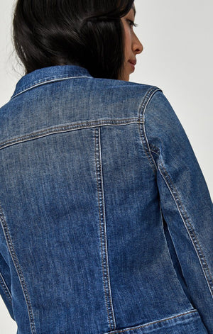 SAMANTHA JACKET IN MID SHADED STRETCH - Mavi Jeans