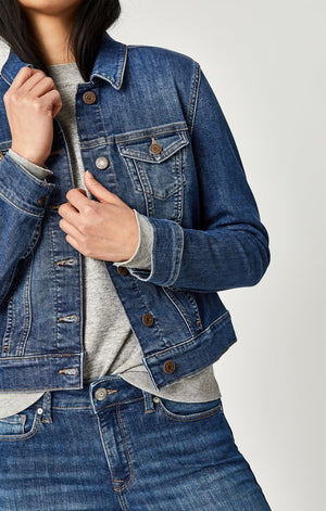 SAMANTHA JACKET IN MID SHADED STRETCH - Mavi Jeans