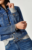 SAMANTHA JACKET IN MID SHADED STRETCH - Mavi Jeans