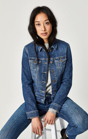 SAMANTHA JACKET IN MID SHADED STRETCH - Mavi Jeans