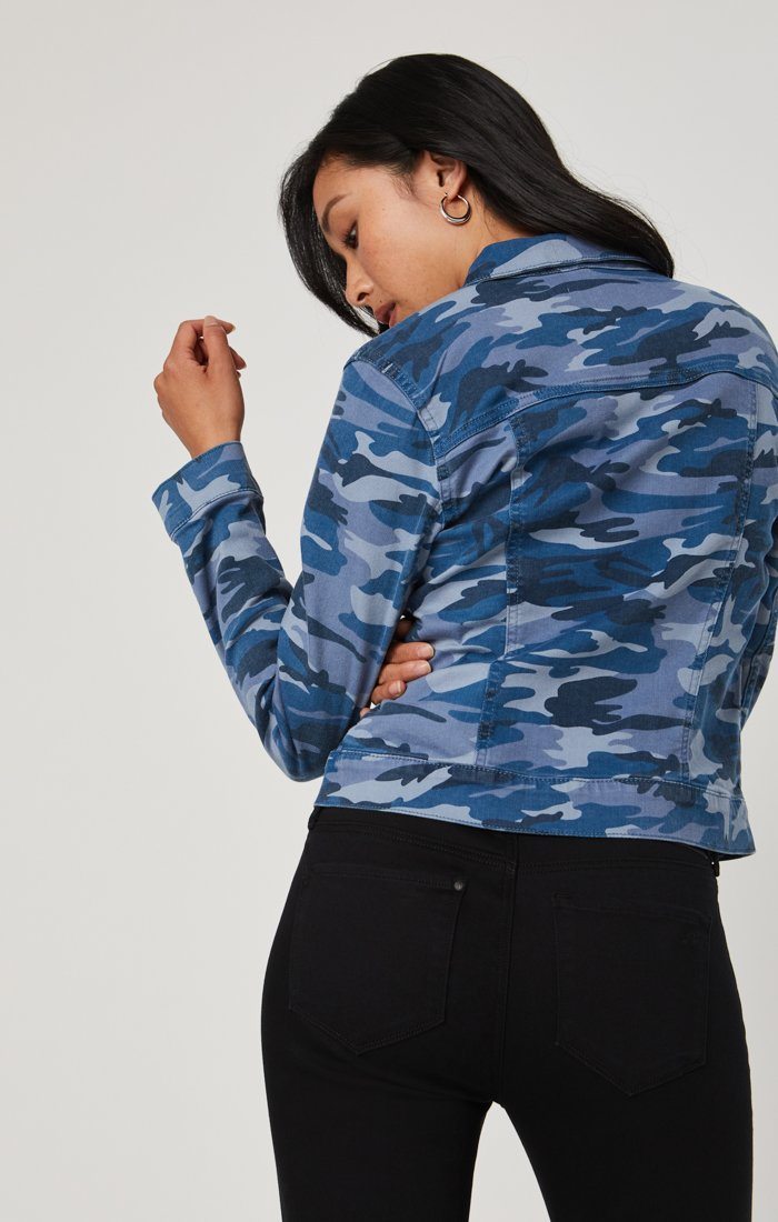 SAMANTHA JACKET IN BLUE CAMO - Mavi Jeans