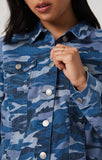 SAMANTHA JACKET IN BLUE CAMO - Mavi Jeans