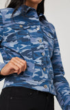 SAMANTHA JACKET IN BLUE CAMO - Mavi Jeans