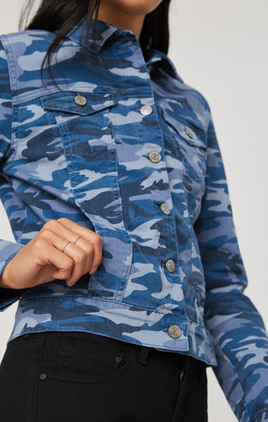 SAMANTHA JACKET IN BLUE CAMO - Mavi Jeans