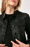 SAMANTHA JACKET IN BLACK SNAKE - Mavi Jeans