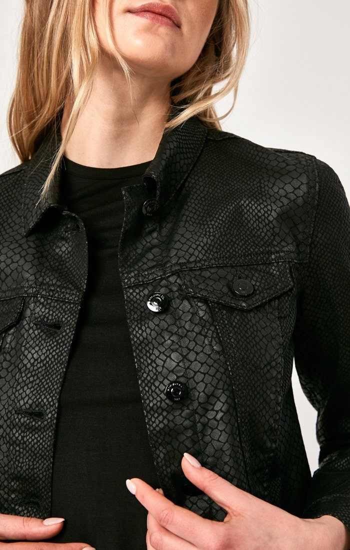 SAMANTHA JACKET IN BLACK SNAKE - Mavi Jeans