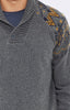 SHAWL NECK PRINT SWEATER - Mavi Jeans