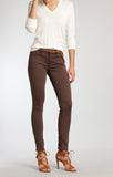 ALEXA SKINNY IN CHOCOLATE BROWN GOLD SATEEN - Mavi Jeans