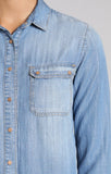 SAMMY SHIRT IN INDIGO GOLD SHIRTING - Mavi Jeans