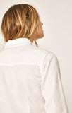 ELSA FITTED DENIM SHIRT IN WHITE GOLD - Mavi Jeans