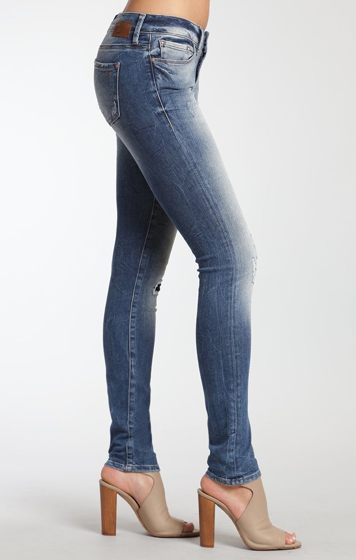 ALEXA SKINNY IN MID PATCHED VINTAGE - Mavi Jeans