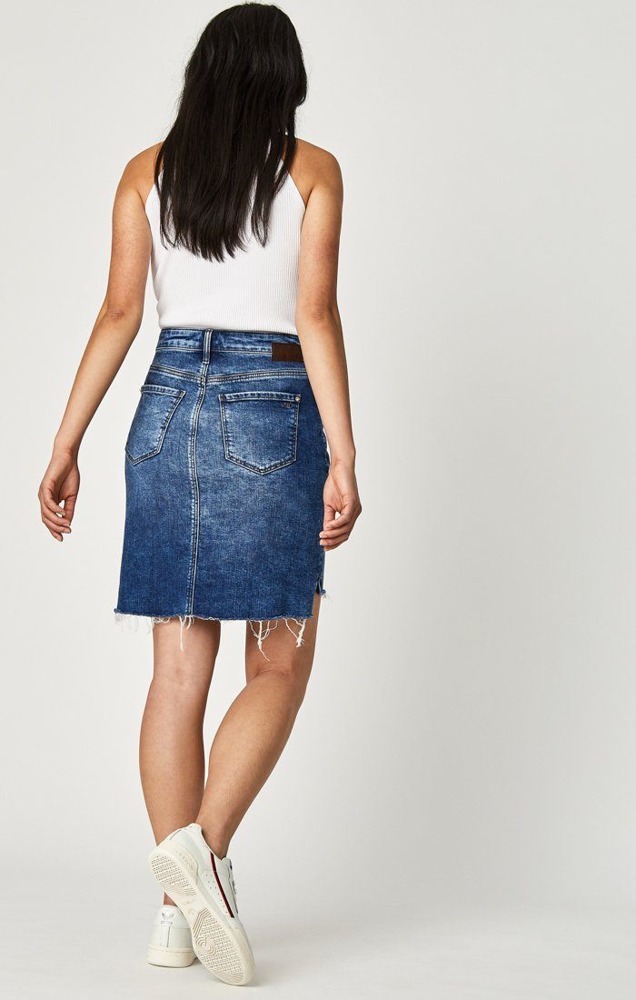 MILA SKIRT IN MID INDIGO STR - Mavi Jeans