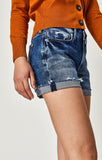 EMILY SHORTS IN MID INDIGO VINTAGE - Mavi Jeans