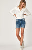 PIXIE SHORTS IN MID INDIGO STR - Mavi Jeans