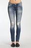 SERENA SUPER SKINNY IN KNEE RIPPED VINTAGE - Mavi Jeans