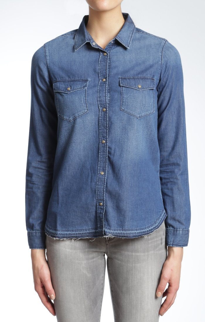 MELISSA SHIRT IN MID INDIGO - Mavi Jeans