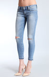 ALEXA ANKLE SKINNY  IN LT DESTRUCTED VINTAGE - Mavi Jeans