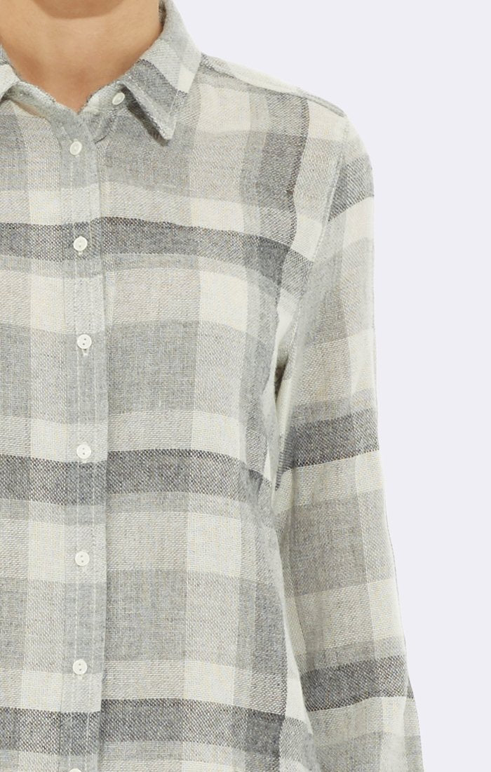 GREY PLAID SHIRT - Mavi Jeans