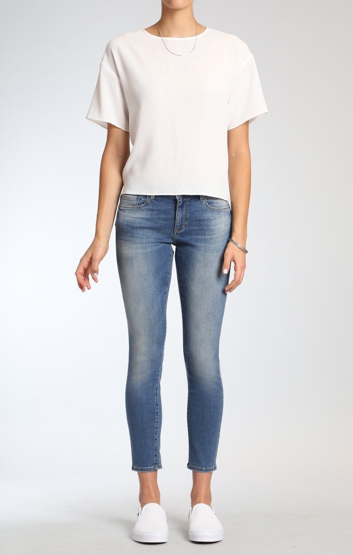 ALEXA ANKLE SKINNY IN MID SHADED TRIBECA - Mavi Jeans