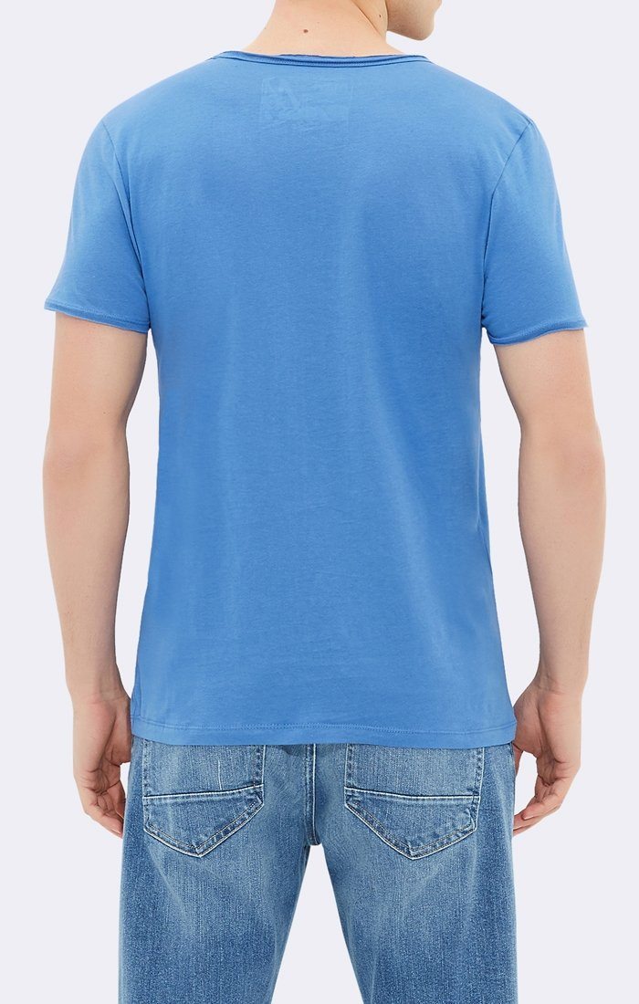 BASIC V-NECK TEE - BLUE - Mavi Jeans