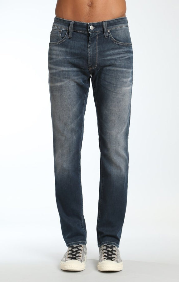 MARCUS SLIM STRAIGHT LEG IN MID USED DESTROYED - Mavi Jeans