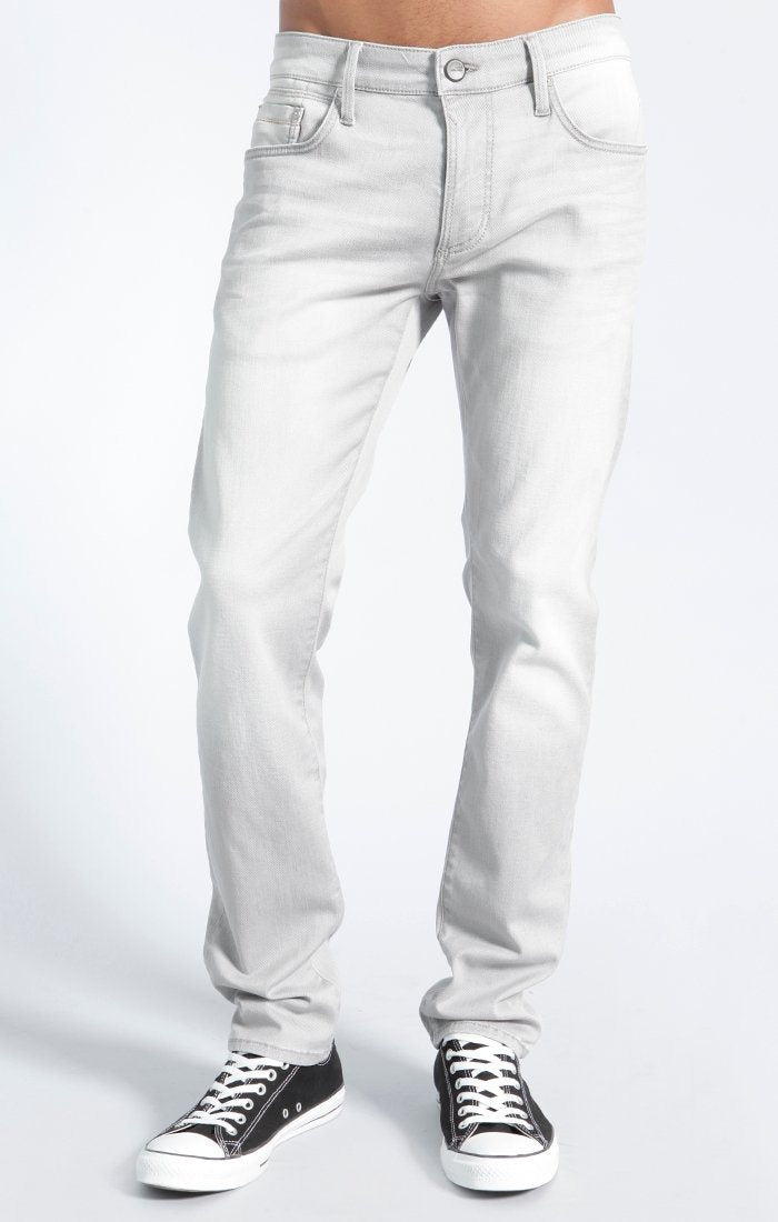 JAKE SLIM STRAIGHT LEG IN ICE GREY COOL WHITE EDGE - Mavi Jeans