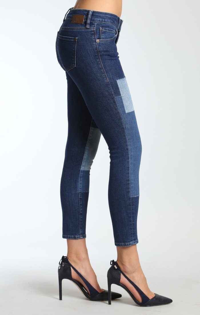 ADRIANA ANKLE SUPER SKINNY IN BLOCKING INDIGO ICON - Mavi Jeans