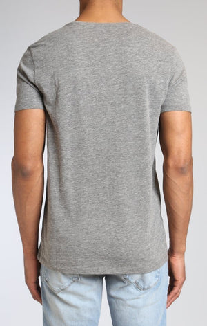 POCKET T-SHIRT IN GREY MELANGE - Mavi Jeans