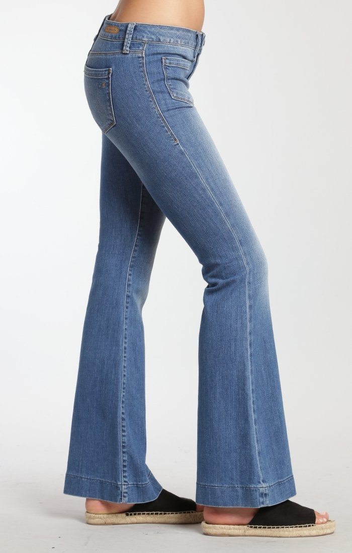 PIA FRONT POCKET FLARE IN LIGHT BRUSHED - Mavi Jeans