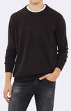 CREW NECK SWEATER - BLACK - Mavi Jeans