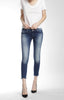 SERENA ANKLE SUPER SKINNY  IN DARK RIPPED VINTAGE - Mavi Jeans