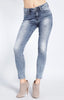 ELISA ZIP  SKINNY IN LIGHT ACID - Mavi Jeans