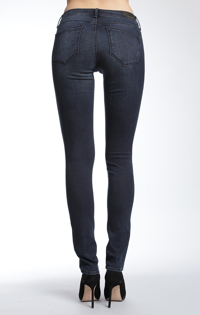 ADRIANA SUPER SKINNY IN DARK OVERNIGHT GOLD - Mavi Jeans