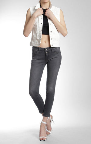 JODI VEST IN USED-WHITE - Mavi Jeans